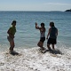 Back to Sand Beach. Nice day and great company bring out the kid in all of us.