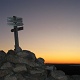 Arrived at Parkman Mtn with lingering twilight left.
