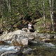On our way down, we took the Gale River Trail. I didn't remember it was such a beautiful trail. Jen taking picture of me taking picture of her.