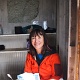 We had lunch inside the summit cabin.