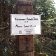 Make shift trail sign.
