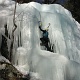 Heidi climbing.