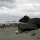 Stopped at a small beach along the road.