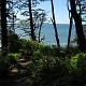 First sight of the ocean from the trail.