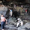 The crew in the cave.