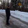 Waiting for Mike who parked at the south bound lot.