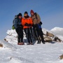 The trio at the summit of Liberty.
