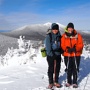Kim and I at the summit of Flume.