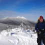 Mike at the summit of Flume.