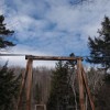 The suspension bridge.