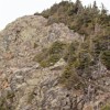 The cliff walk toward the summit.