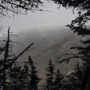 Snow blown across the valley.