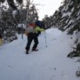 Here is the steep and usually icy section of Wildcat Ridge Trail.