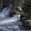 Sue's sled is about to take the lead.