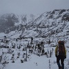 Heading toward the Elbow gully.