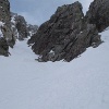 It was still very windy, we decided to turn around. The route will continue on the left.