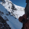Taking a break in the gully.