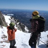 We met two guys coming from Abol slide, and they're to return the same route.