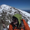 Heading up the Chimney Peak, with the summit of Pamola in sight.