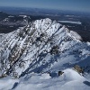Looking back at Pamola and Chimney Peak.